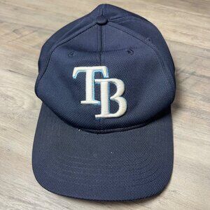 Tampa Bay Rays Adjustable Baseball Cap Navy MLB Team Logo By OC Sports